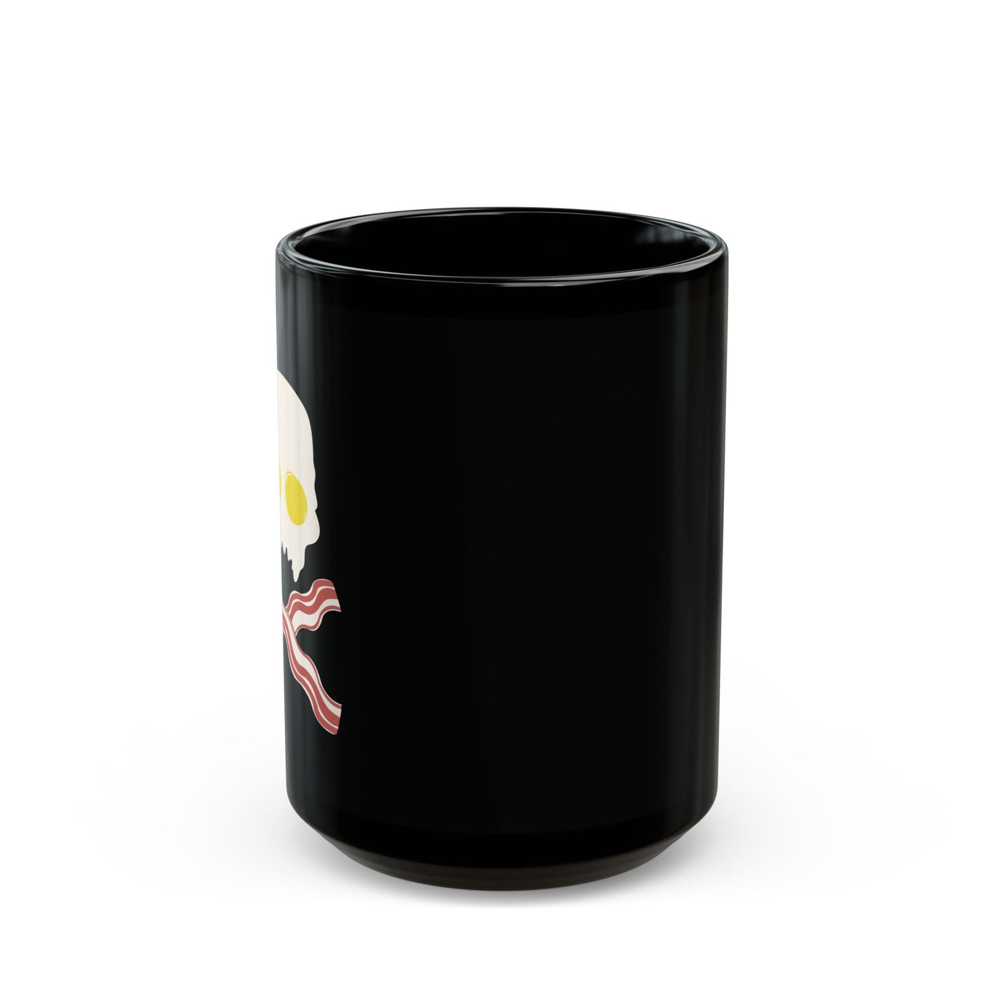 Breakfast Skull Black Coffee Mug - 11oz/15oz - Blurb Shirts