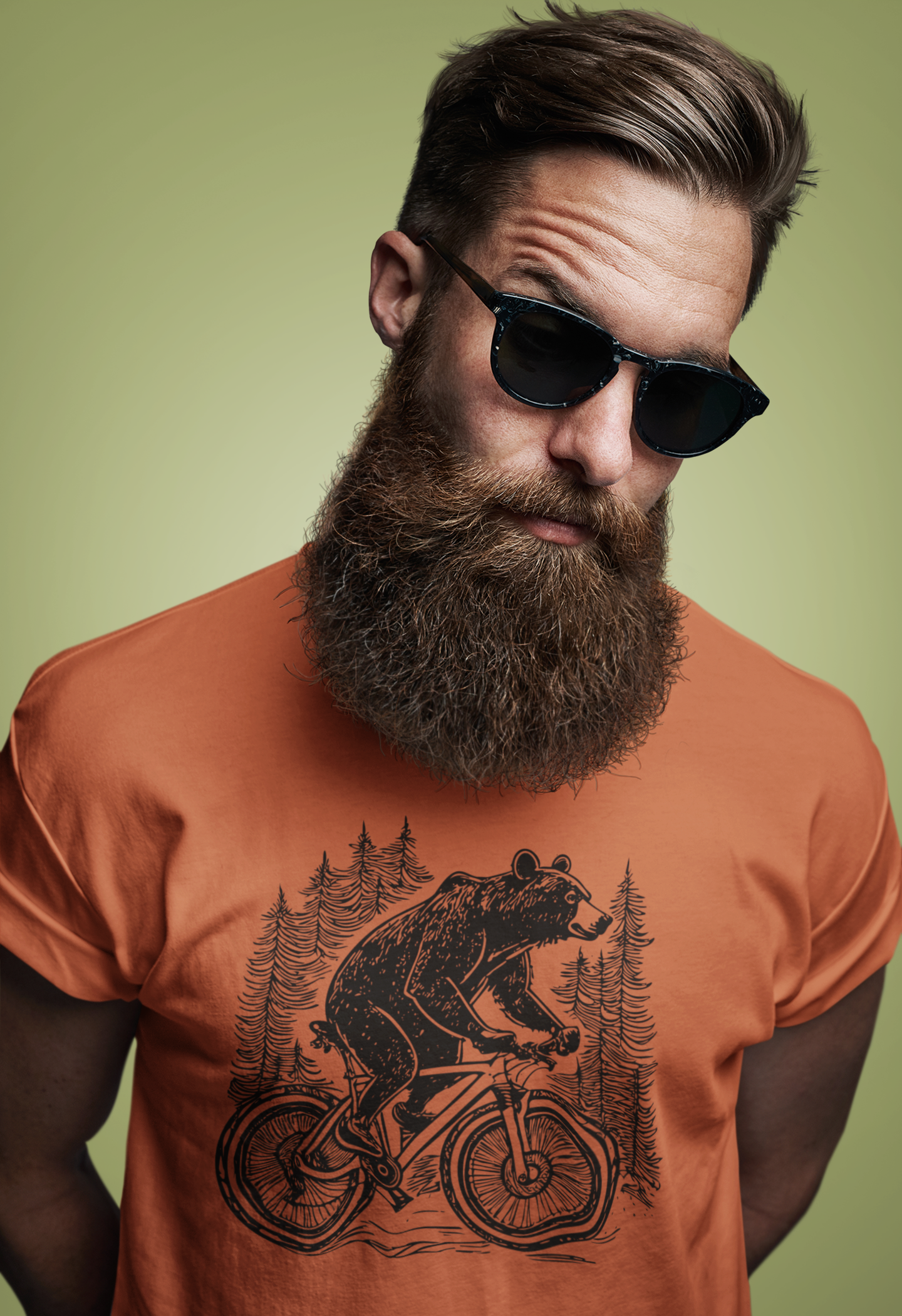 Mountain Bike Bear Tee - Blurb Shirts
