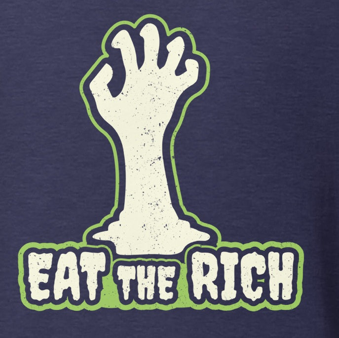 Eat The Rich Zombie Hand Tee - Blurb Shirts