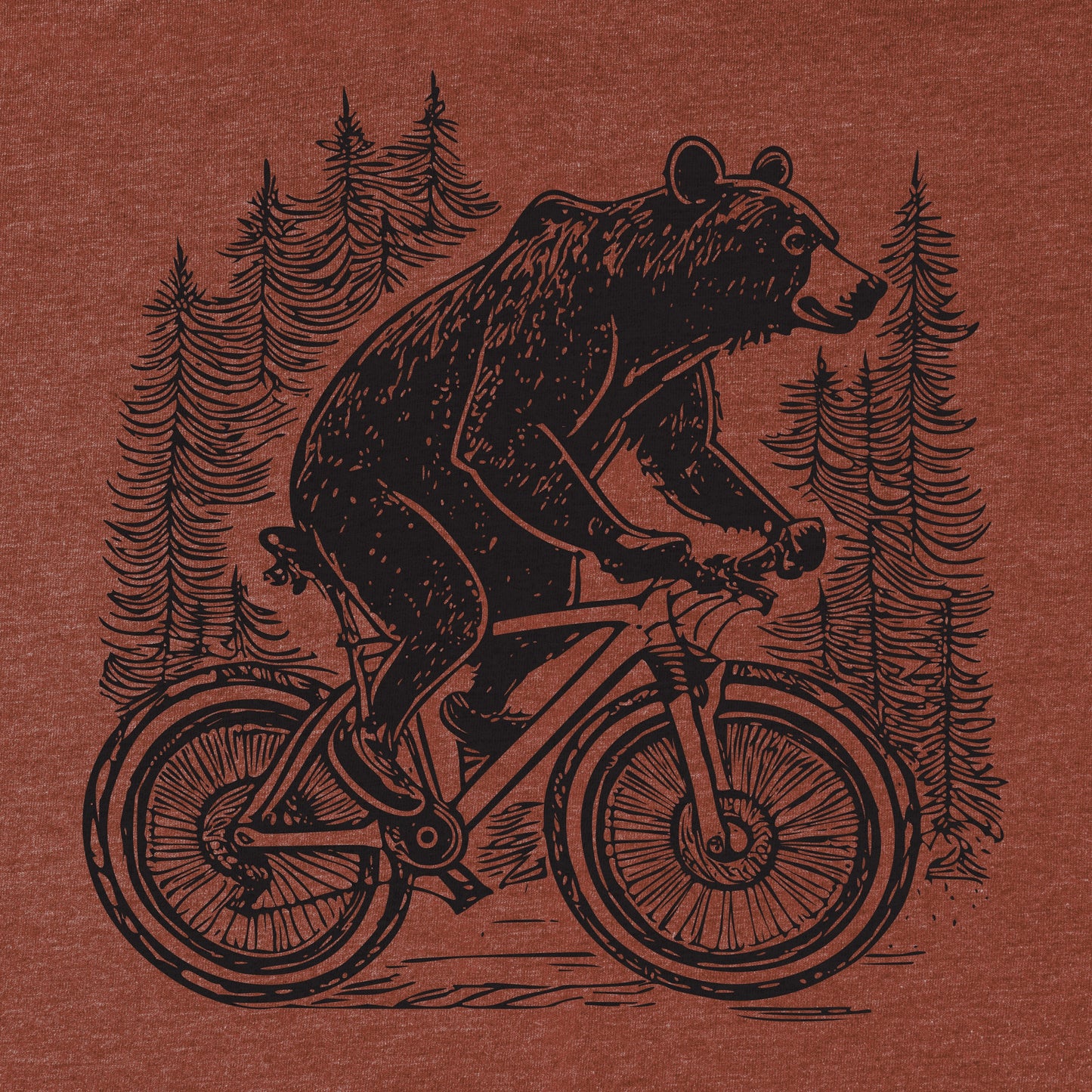 Mountain Bike Bear Tee - Blurb Shirts
