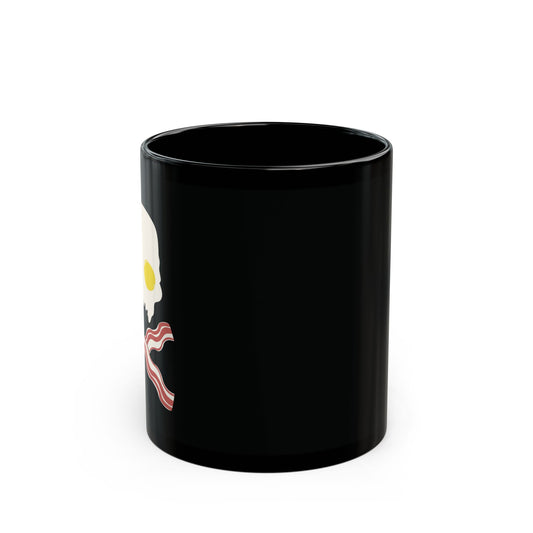 Breakfast Skull Black Coffee Mug - 11oz/15oz - Blurb Shirts