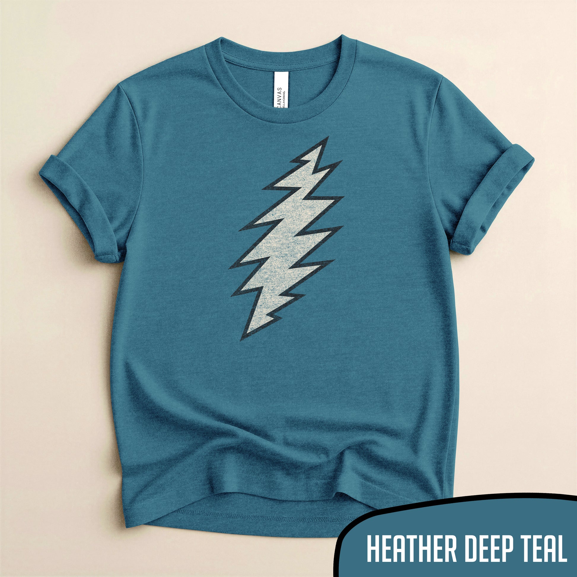 Grateful Dead 13 Point Lightning Bolt Tee - Classic Jam Band Logo Merch - Blurb Shirts