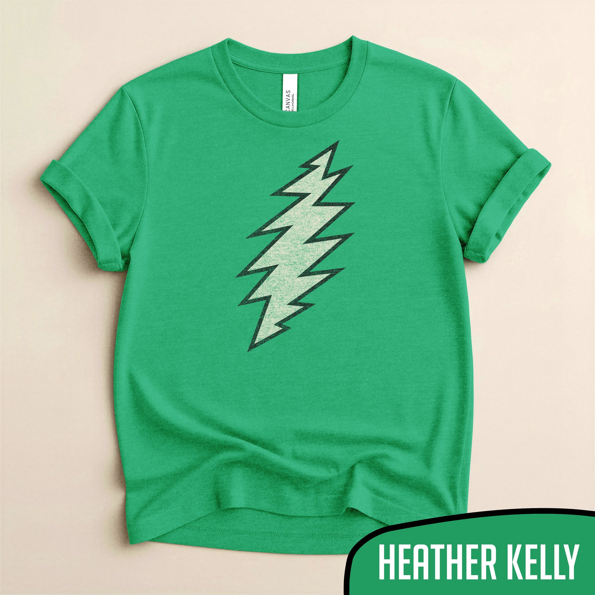 Grateful Dead 13 Point Lightning Bolt Tee - Classic Jam Band Logo Merch - Blurb Shirts