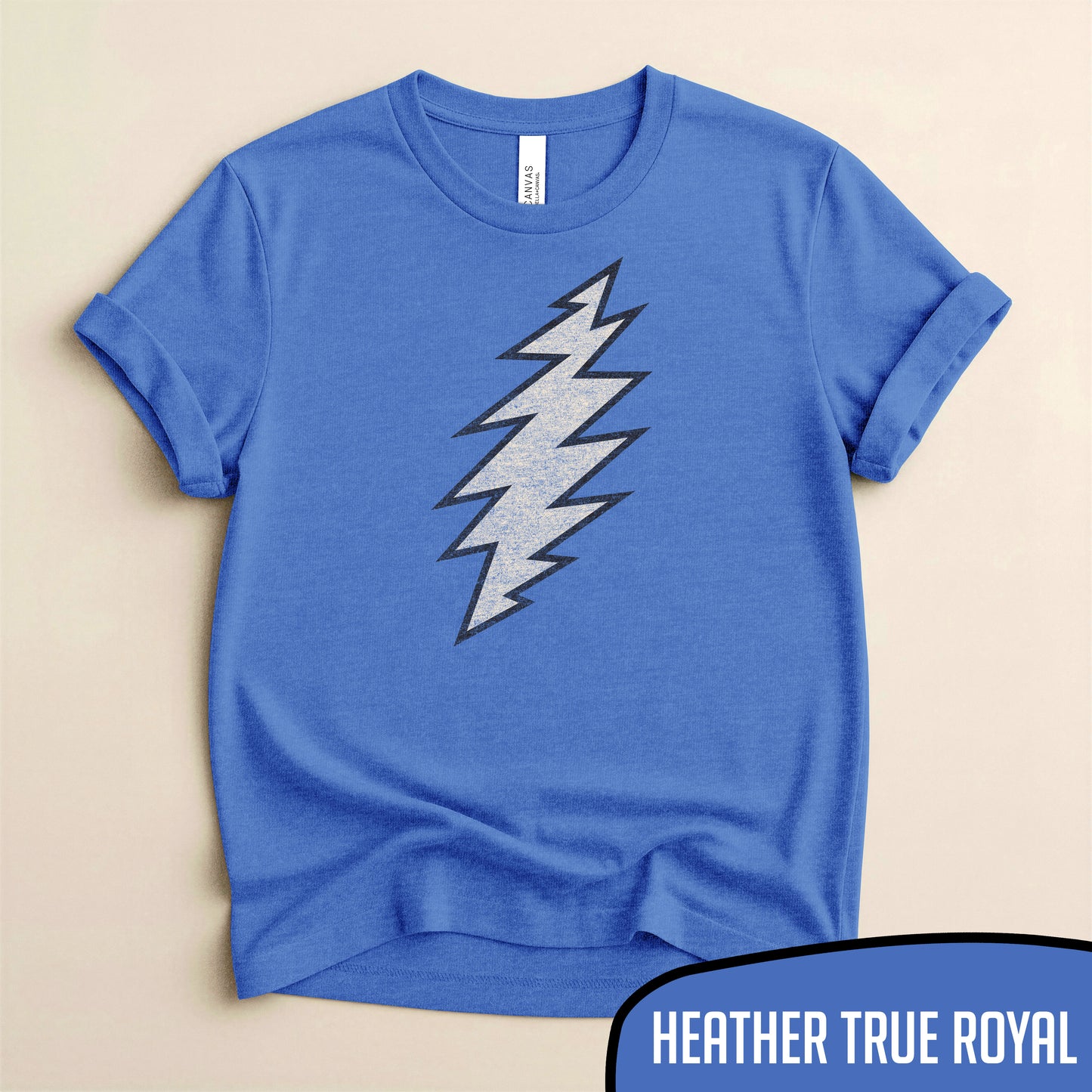 Grateful Dead 13 Point Lightning Bolt Tee - Classic Jam Band Logo Merch - Blurb Shirts