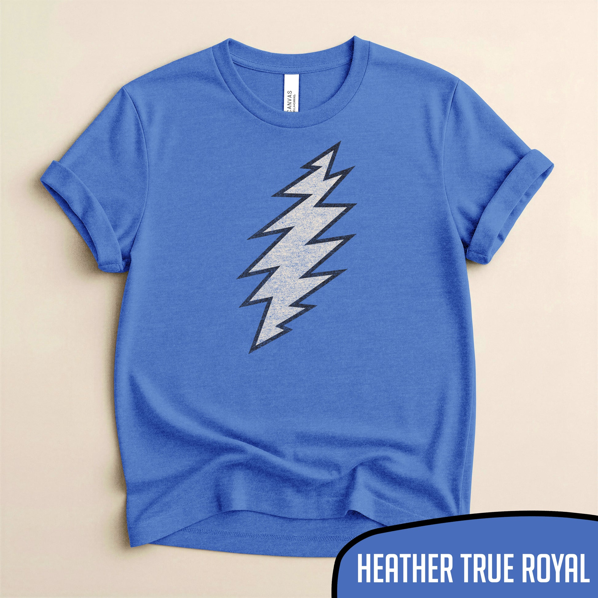 Grateful Dead 13 Point Lightning Bolt Tee - Classic Jam Band Logo Merch - Blurb Shirts