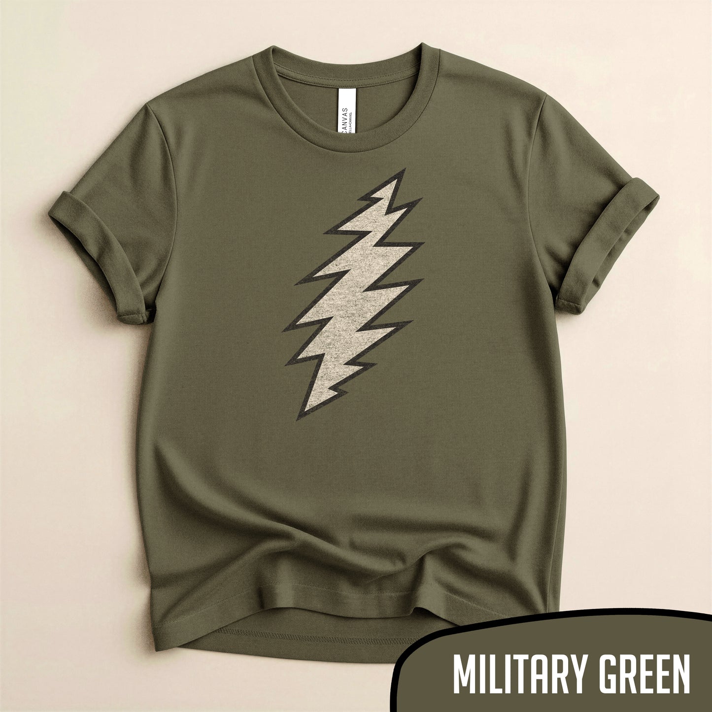 Grateful Dead 13 Point Lightning Bolt Tee - Classic Jam Band Logo Merch - Blurb Shirts