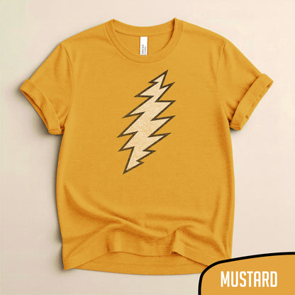 Grateful Dead 13 Point Lightning Bolt Tee - Classic Jam Band Logo Merch - Blurb Shirts