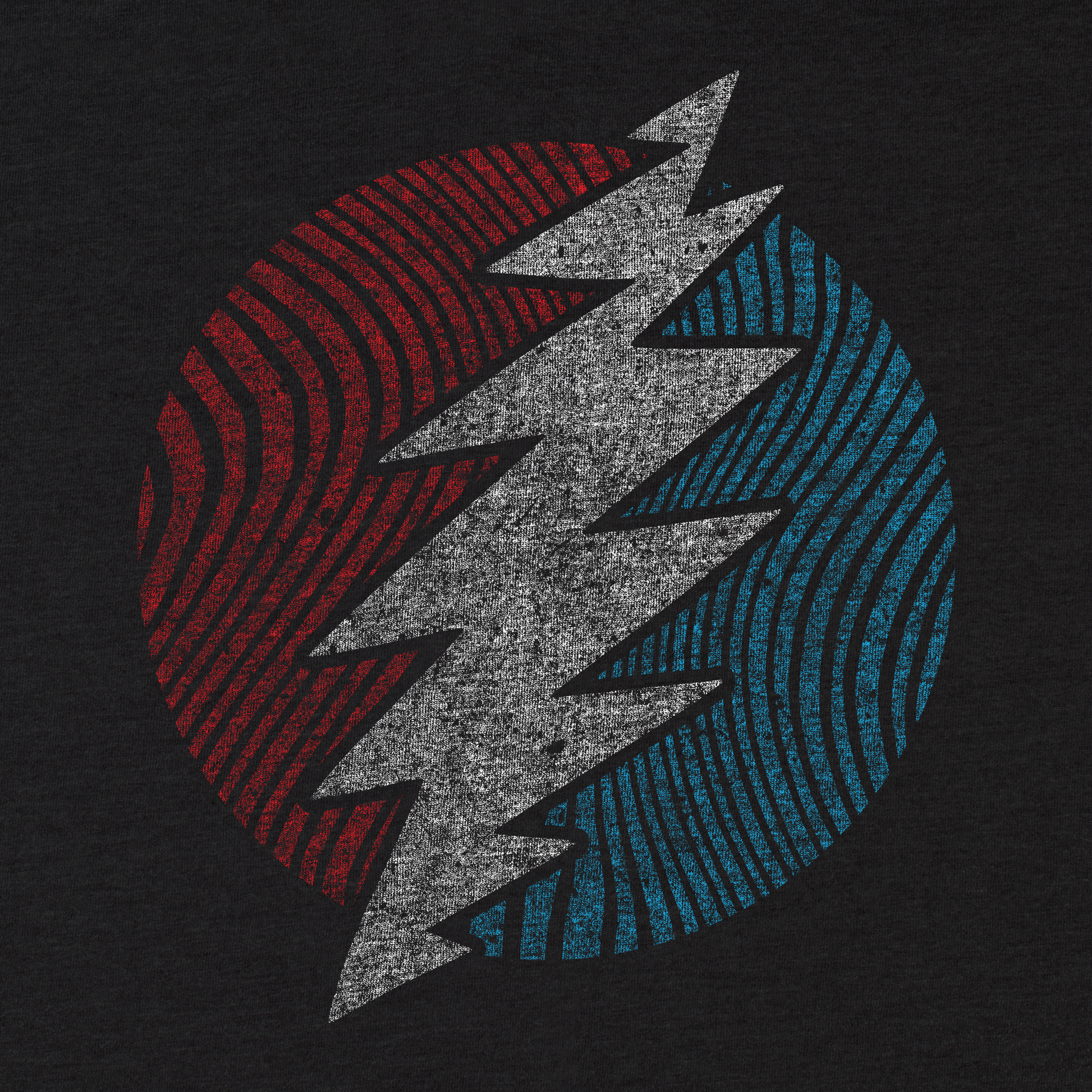 Grateful Dead Steal Your Face Lightning Bolt Ripple Tee - Blurb Shirts