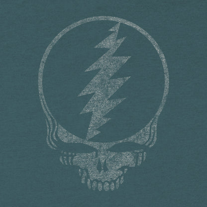 Steal Your Face Distressed Logo - Classic Jam Band Tees - Grateful Dead Graphic Shirt - Blurb Shirts