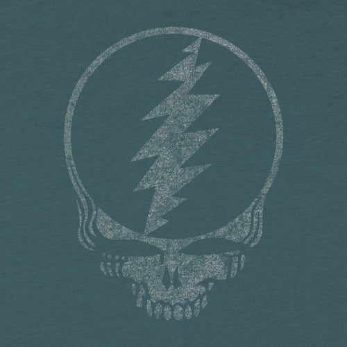 Steal Your Face Distressed Logo - Classic Jam Band Tees - Grateful Dead Graphic Shirt - Blurb Shirts