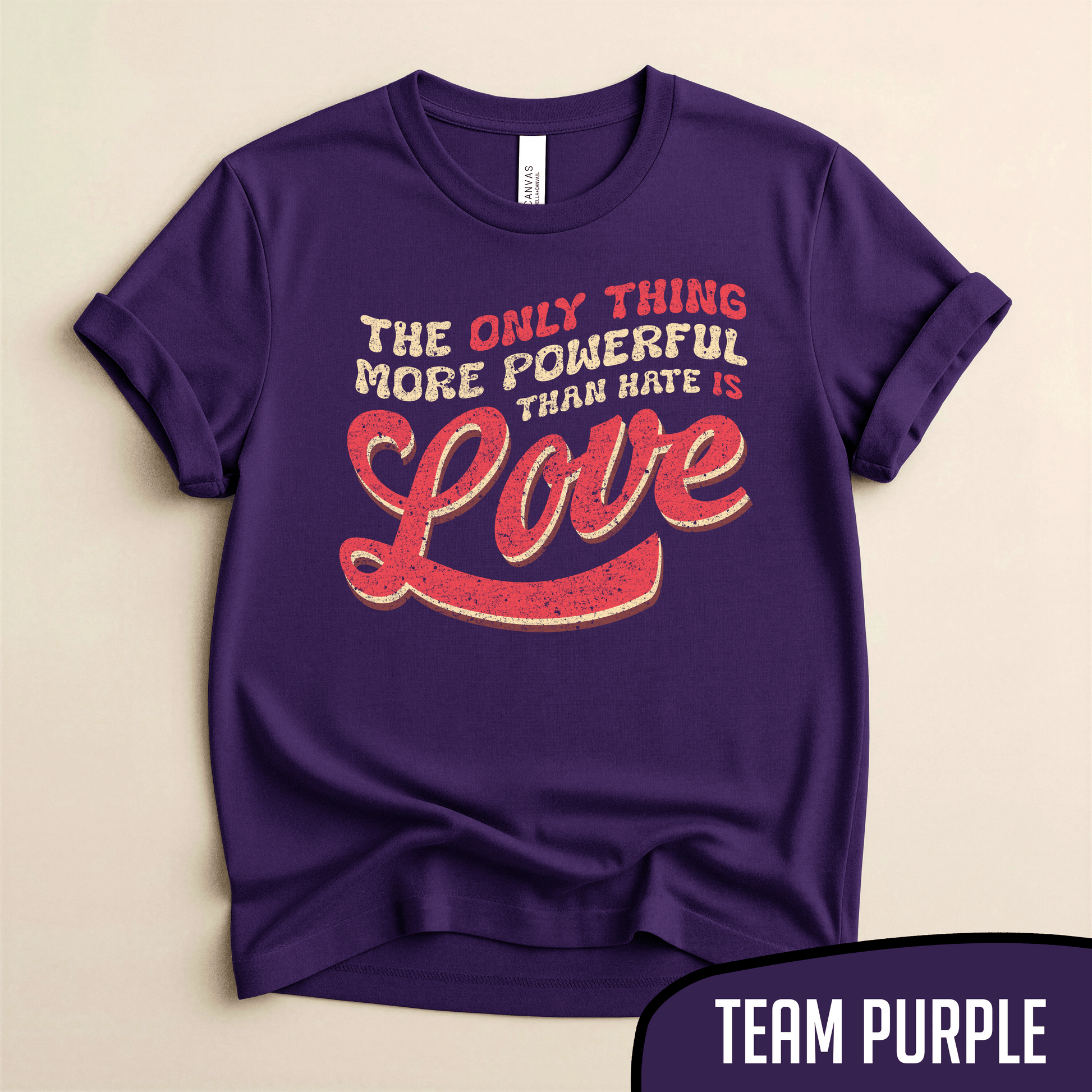 Bad Benito - The Only Thing More Powerful Than Hate is LOVE Tee - Blurb Shirts