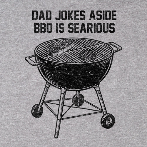 Dad Jokes Aside, BBQ is Searious Tee - Blurb Shirts