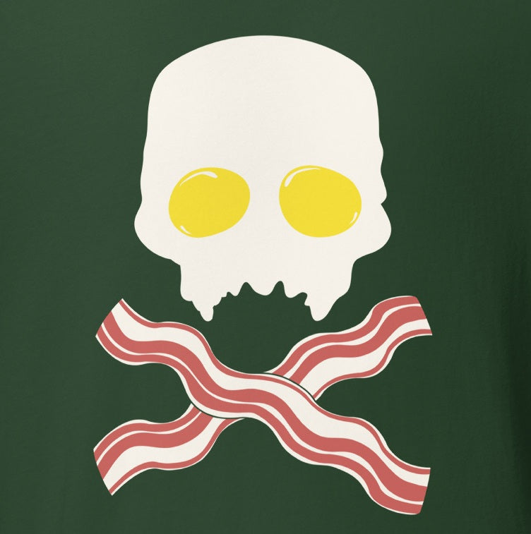 Breakfast Skull Tee - Blurb Shirts