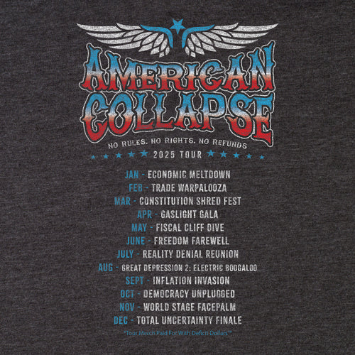 American Collapse Tour 2025 Tee - Blurb Shirts