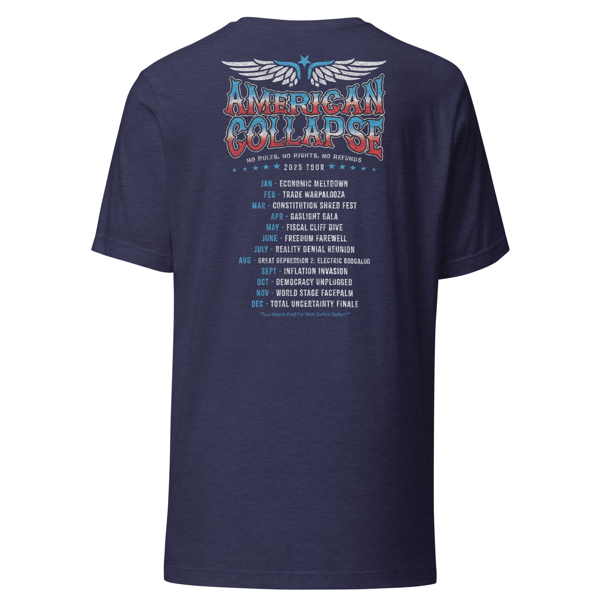 American Collapse Tour 2025 Tee - Blurb Shirts