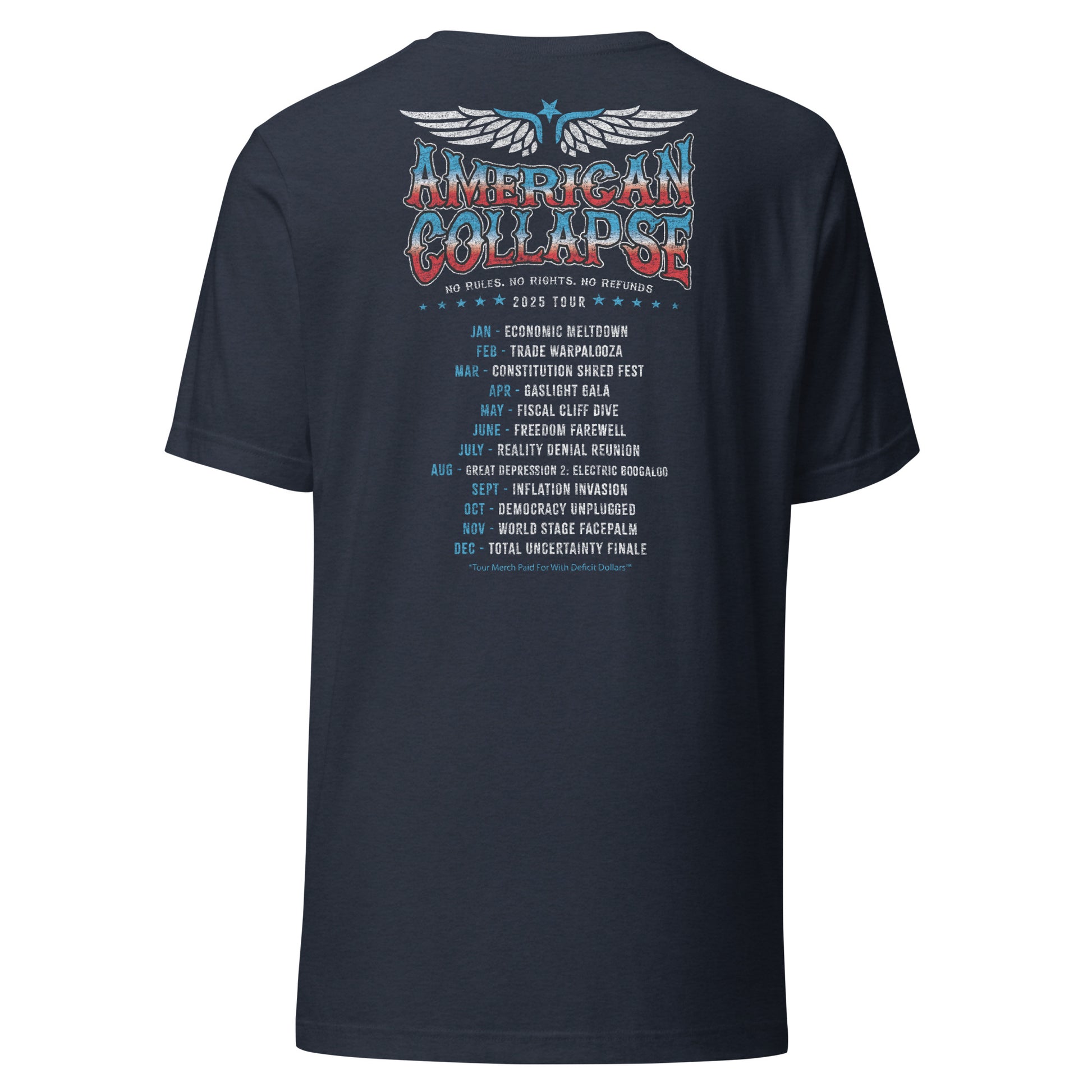American Collapse Tour 2025 Tee - Blurb Shirts