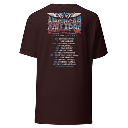 American Collapse Tour 2025 Tee - Blurb Shirts