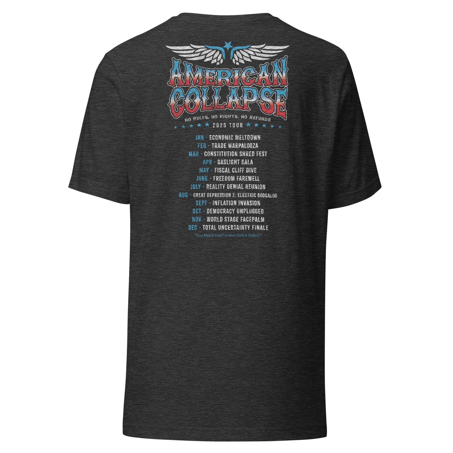 American Collapse Tour 2025 Tee - Blurb Shirts