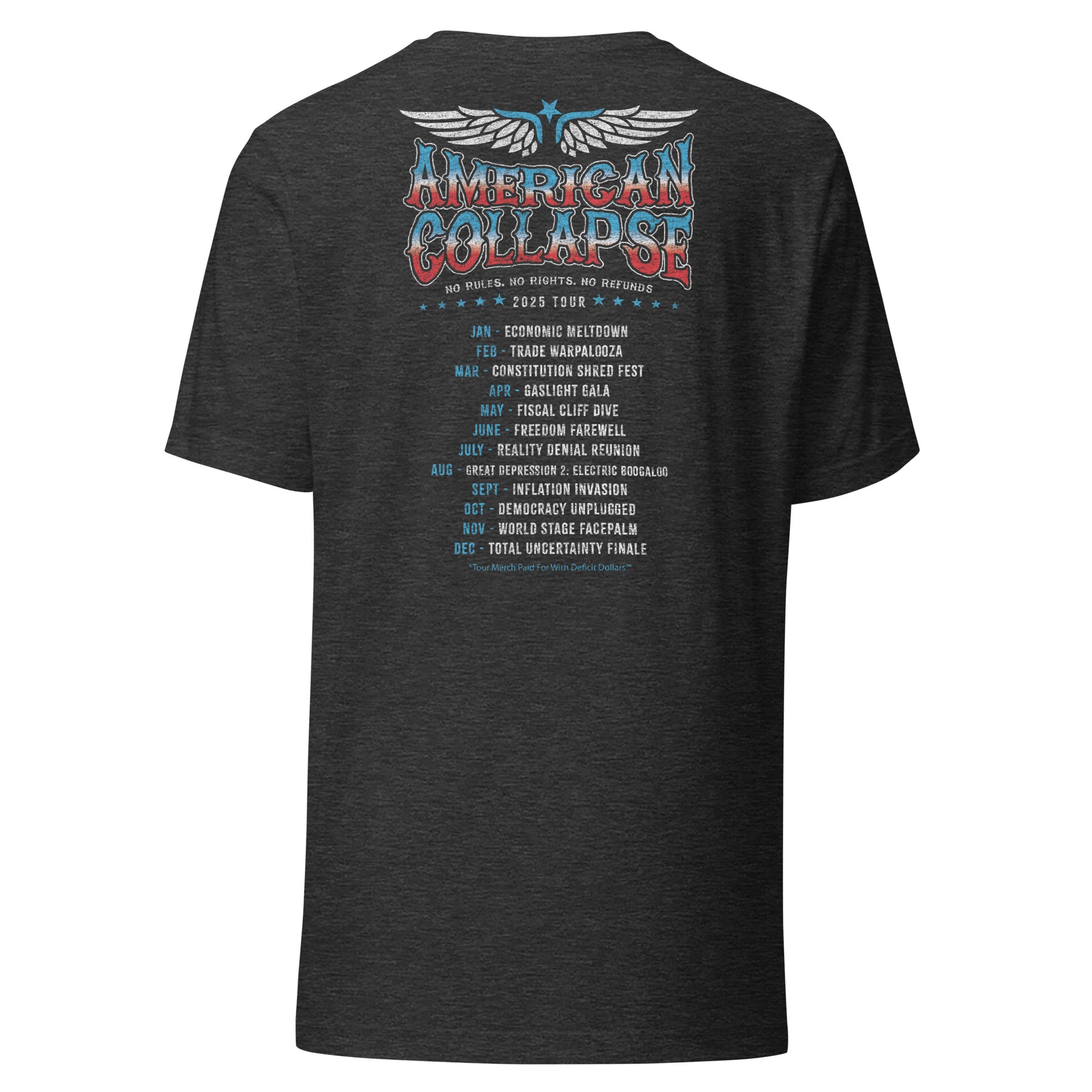 American Collapse Tour 2025 Tee - Blurb Shirts