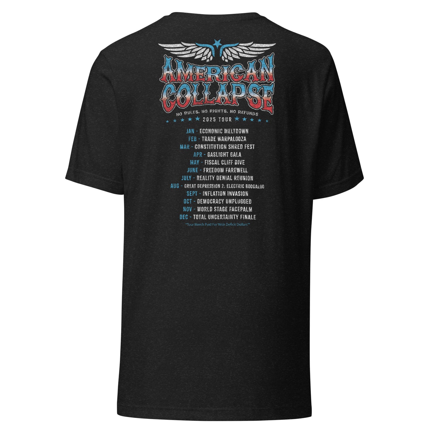 American Collapse Tour 2025 Tee - Blurb Shirts