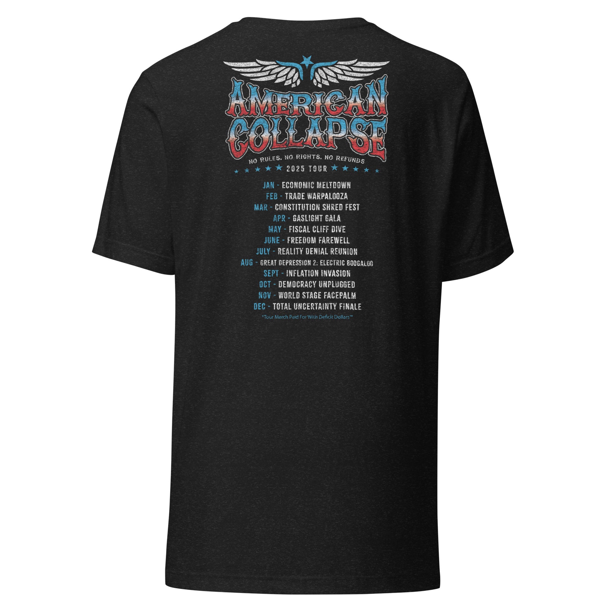 American Collapse Tour 2025 Tee - Blurb Shirts