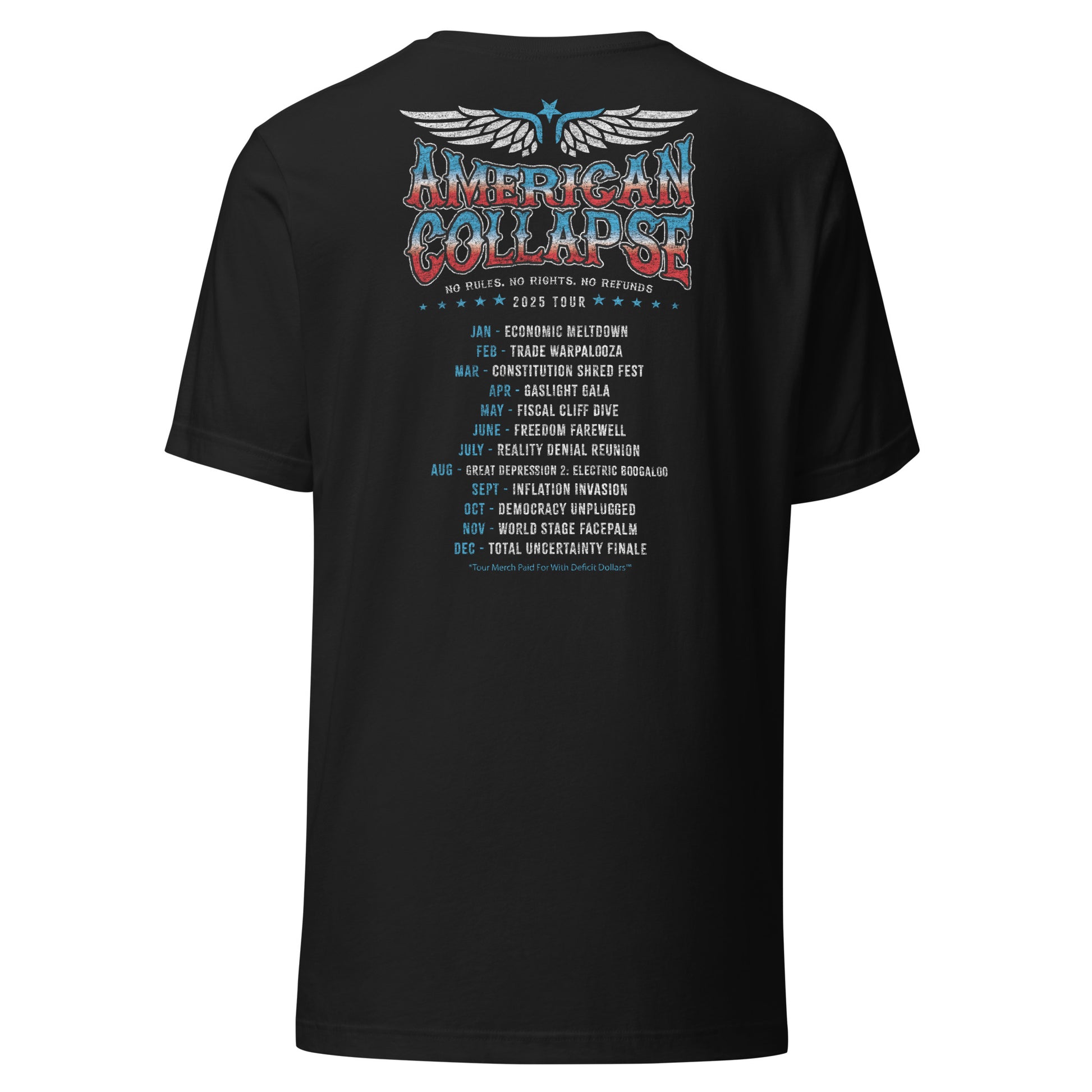 American Collapse Tour 2025 Tee - Blurb Shirts
