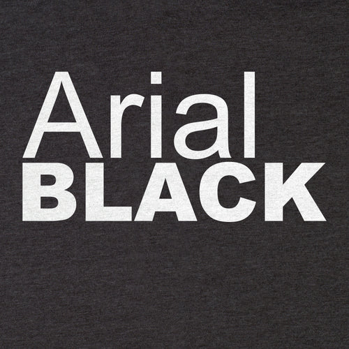 Arial Black Tee - Blurb Shirts