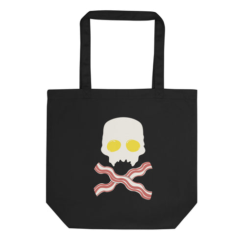 Breakfast Skull Tote Bag - Blurb Shirts