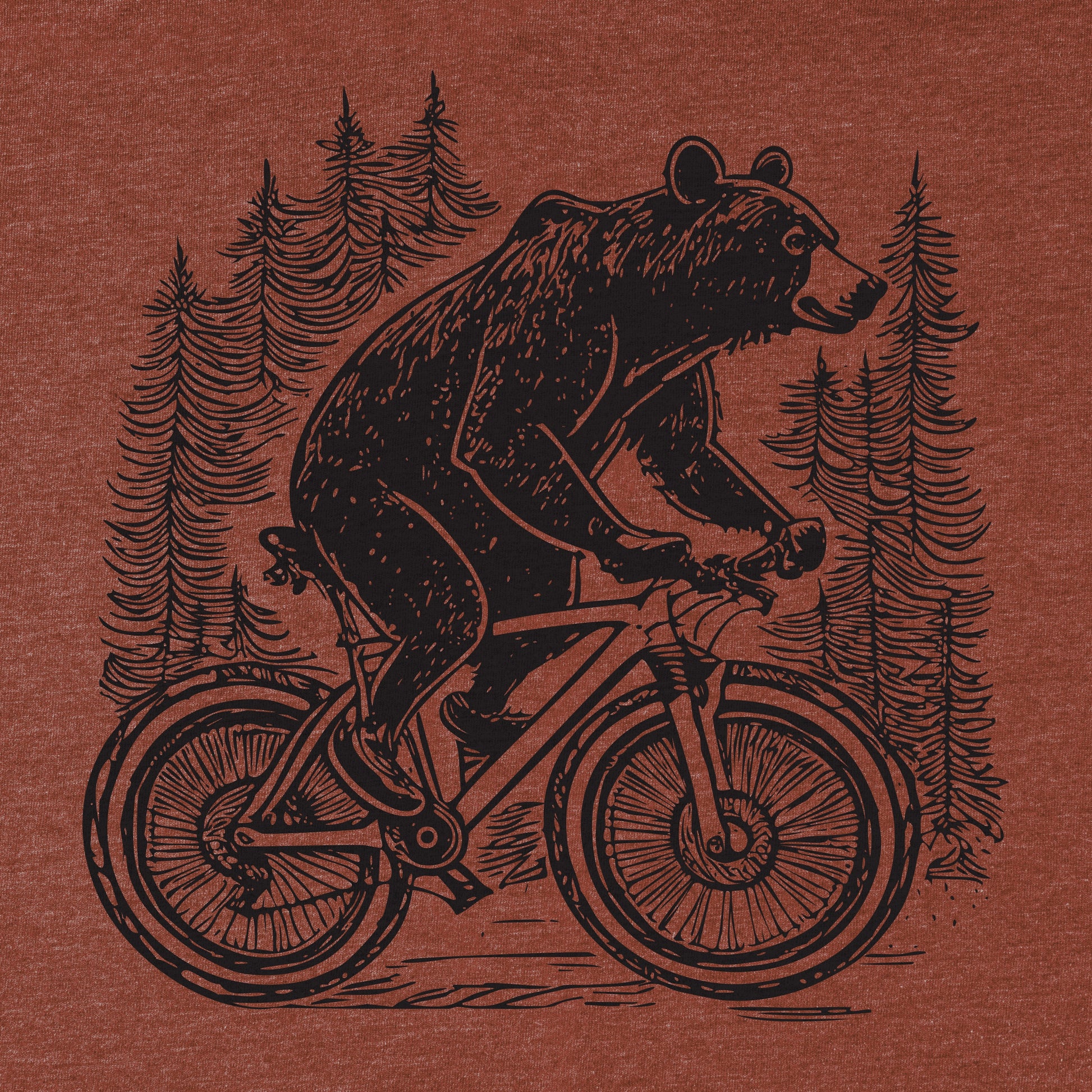 Mountain Bike Bear Tee - Blurb Shirts
