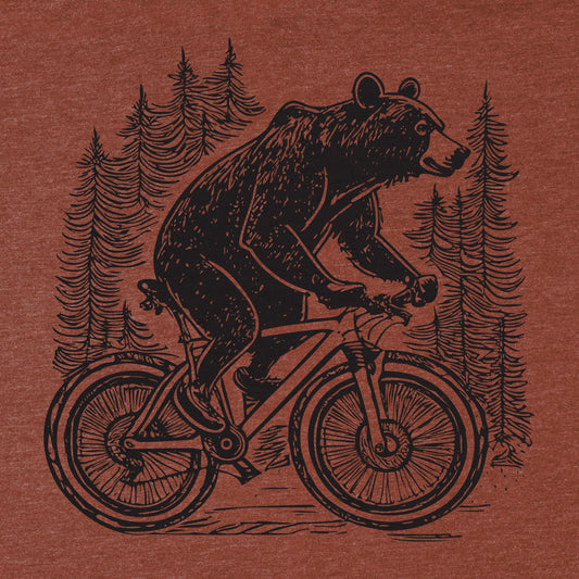Mountain Bike Bear Tee - Blurb Shirts