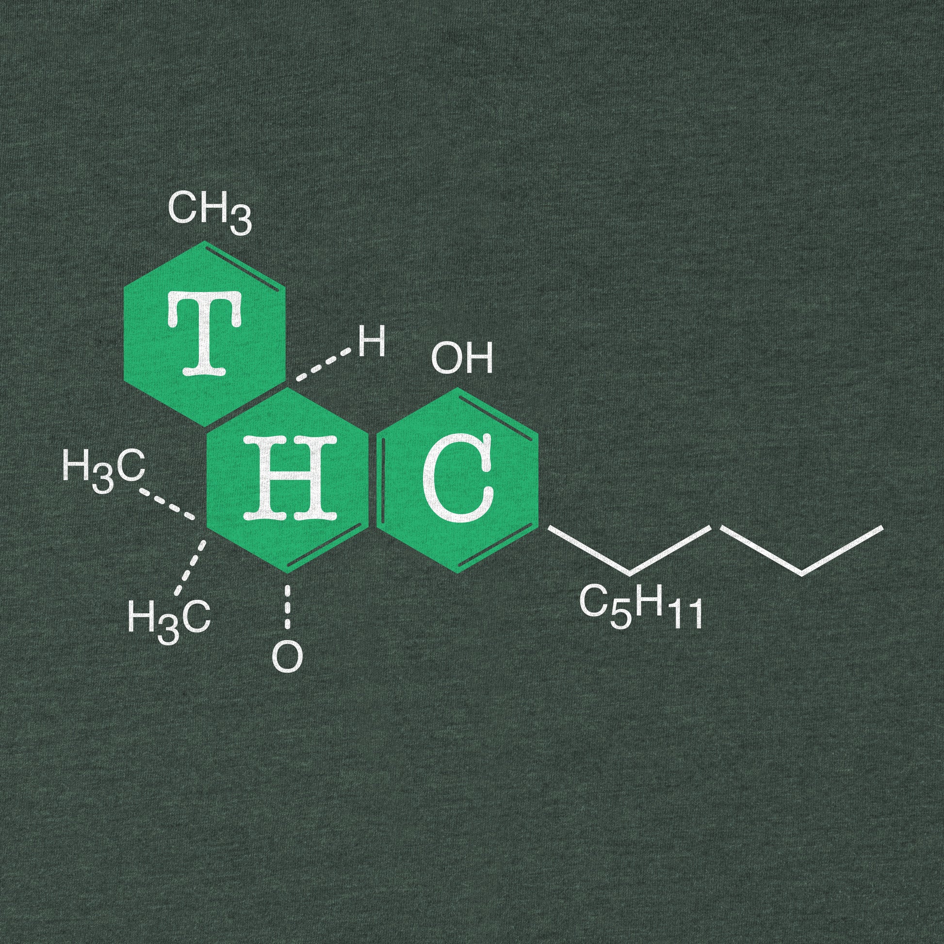THC Molecule Tee - Blurb Shirts