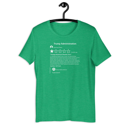 Trump Admin Google Review Tee - Blurb Shirts