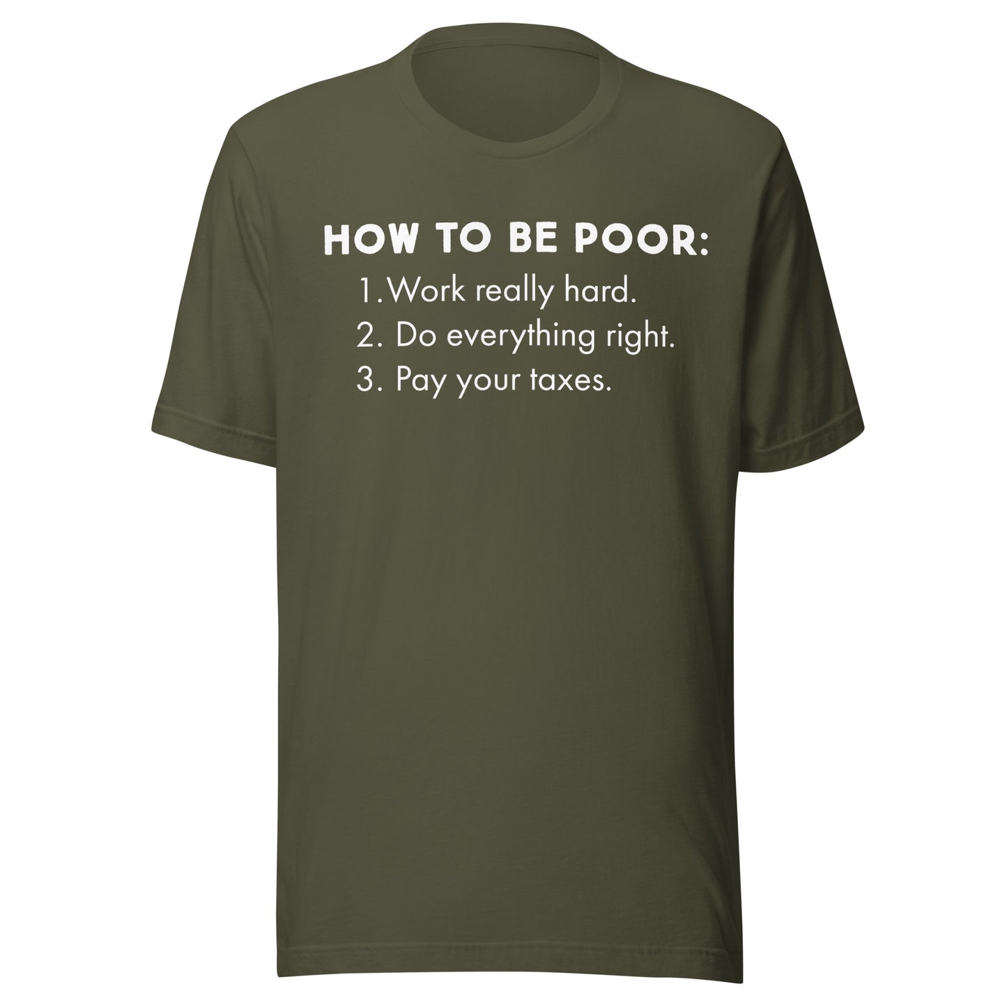 How To Be Poor Tee - Blurb Shirts