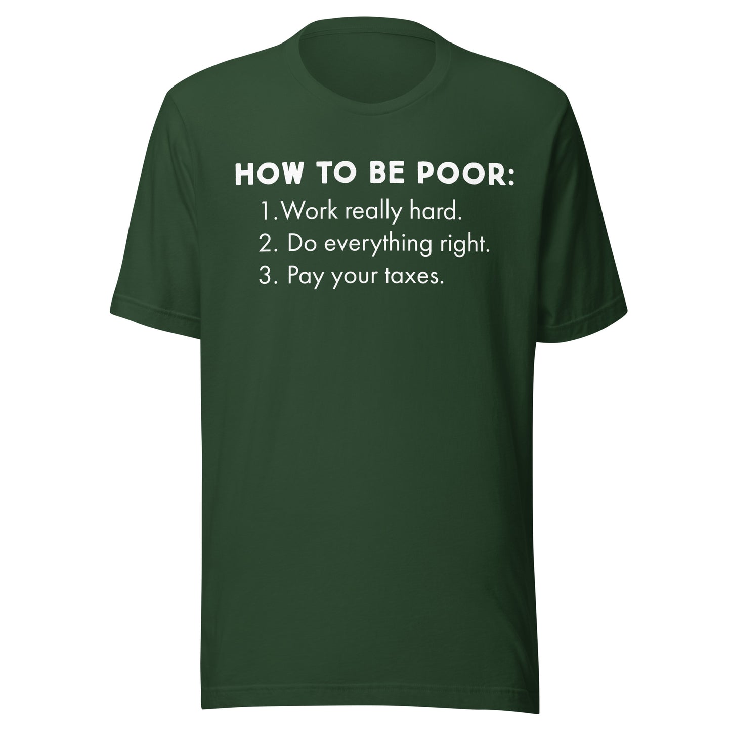 How To Be Poor Tee - Blurb Shirts
