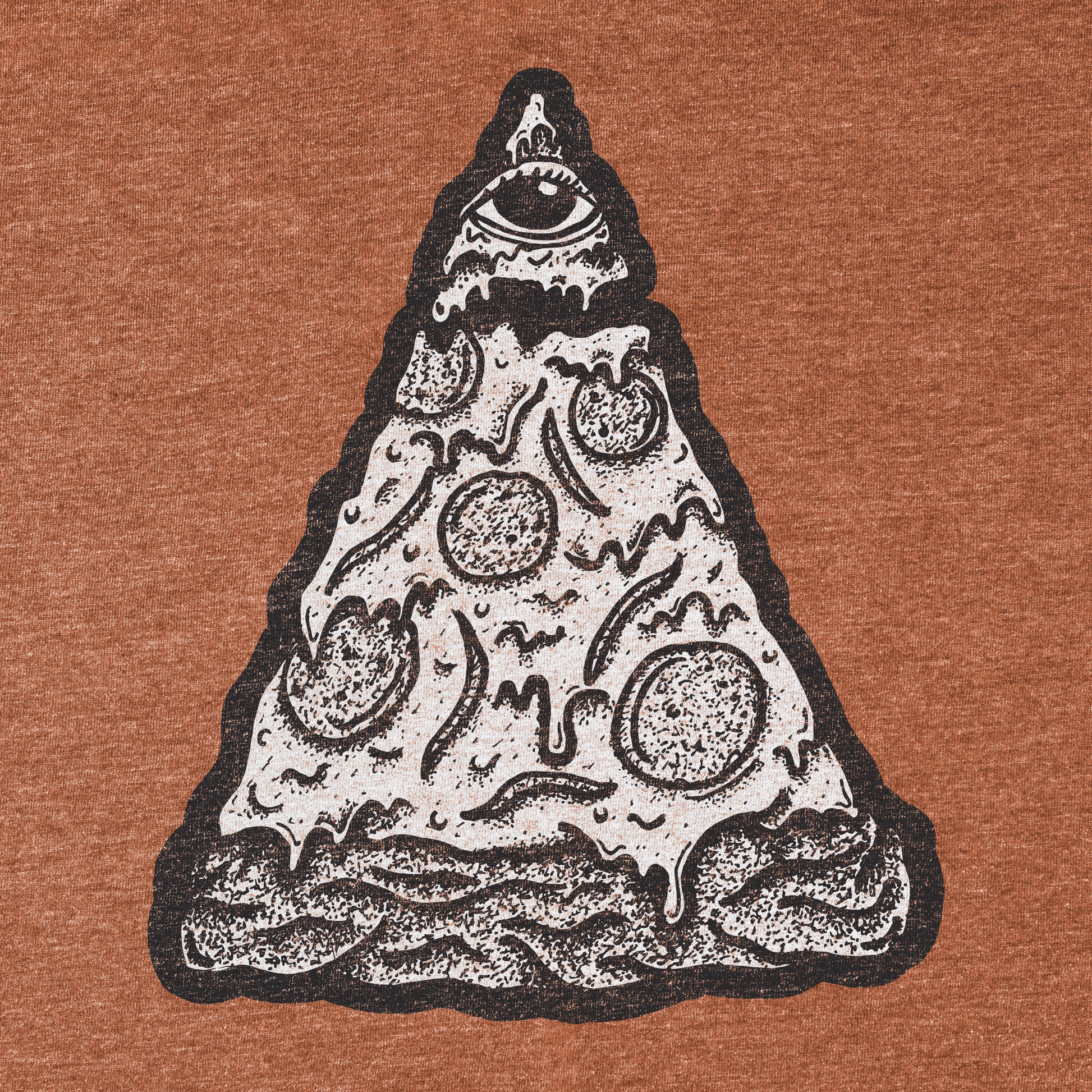 All Knowing Pizza Tee - Blurb Shirts