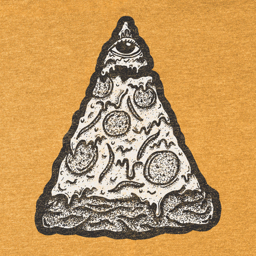 All Knowing Pizza Tee - Blurb Shirts