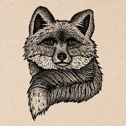 Fox Drawing Tee - Blurb Shirts